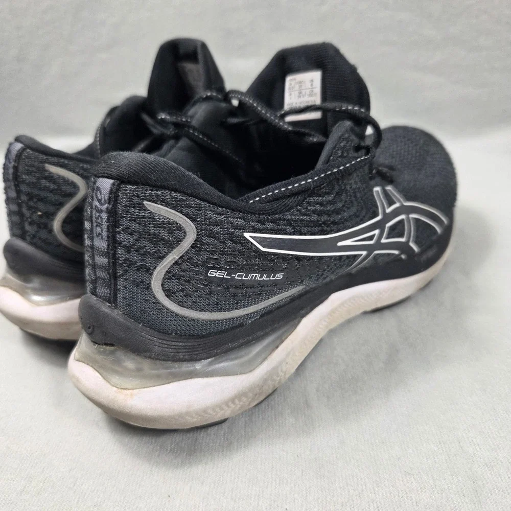 Asics Gel-Cumulus 24 Womens Running Shoes Black White 1012B206 Size 6